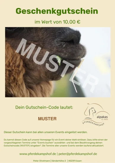 gutschein muster